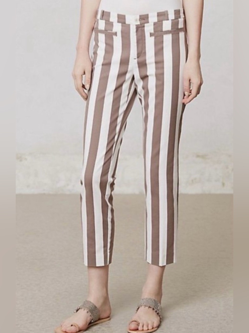 Anthropologie CARTONNIER
Pants Ruled CHARLIE STRIPE
Crop Trousers Stretch 8